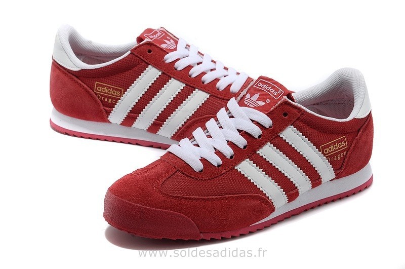 adidas dragon rouge homme