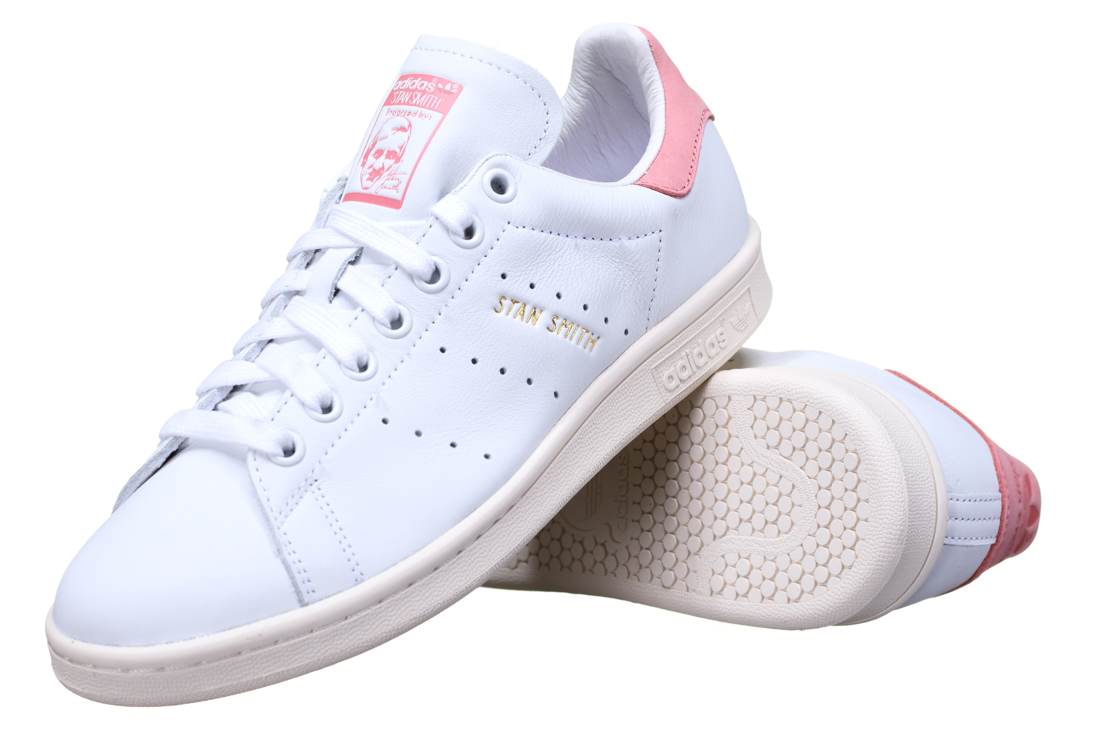 stan smith femme noir et rose