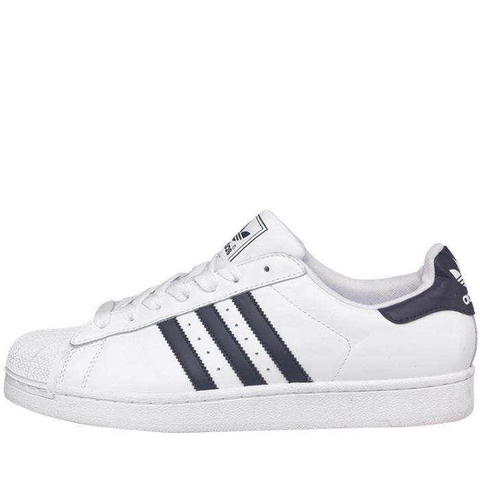 adidas superstar homme blanche et bleu