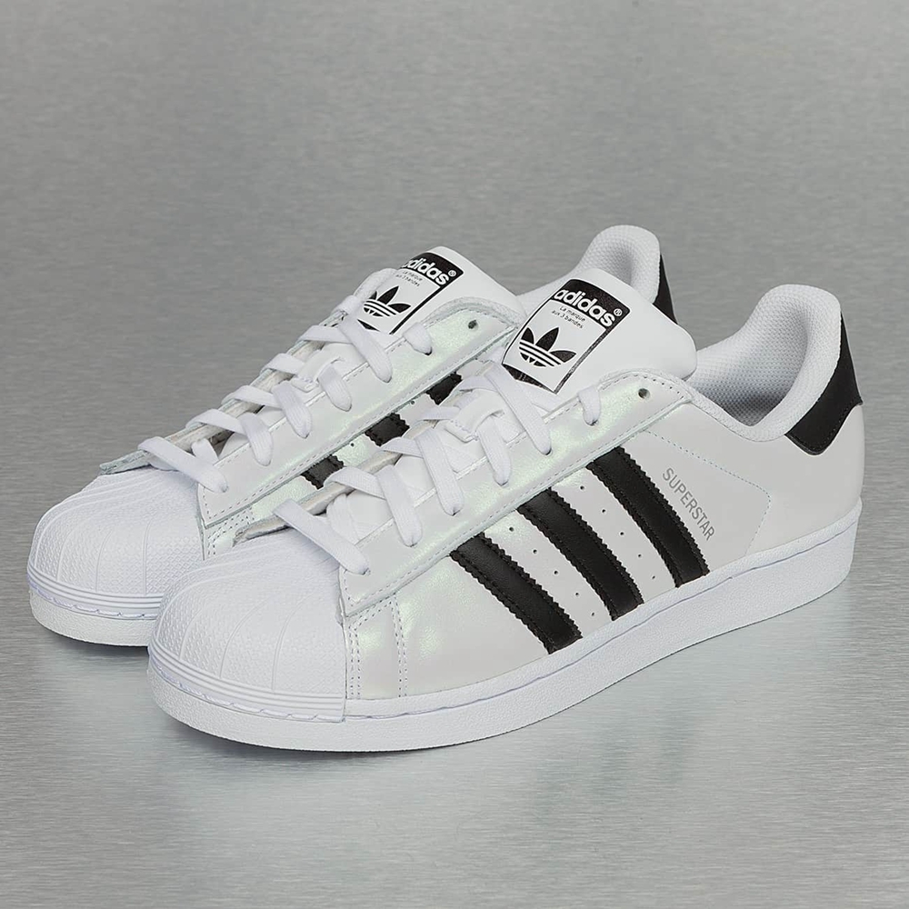 superstar noir bande blanche