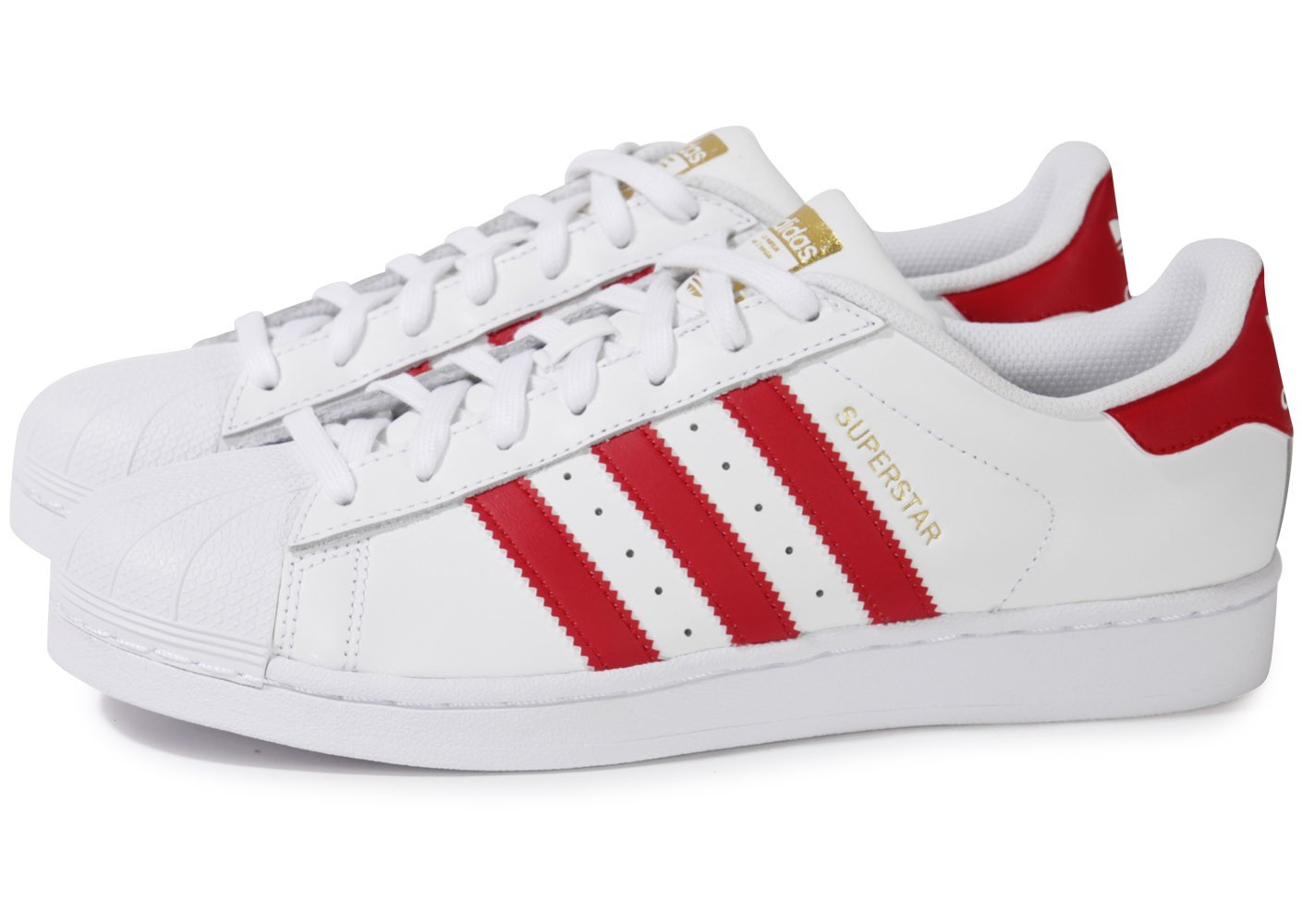 adidas superstar metal toe femme rouge