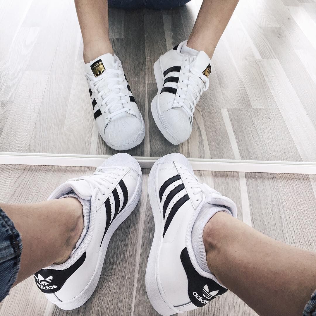 RÃ©duction de prix Noir adidas superstar instagram Se Unisex Cuir Baskets - si-marigny.fr