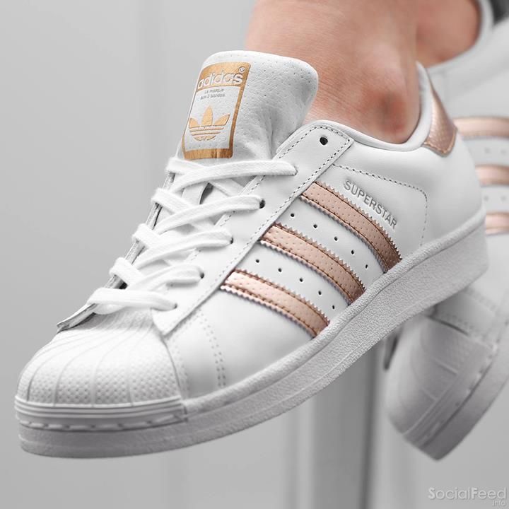 superstar femme blanche et rose gold