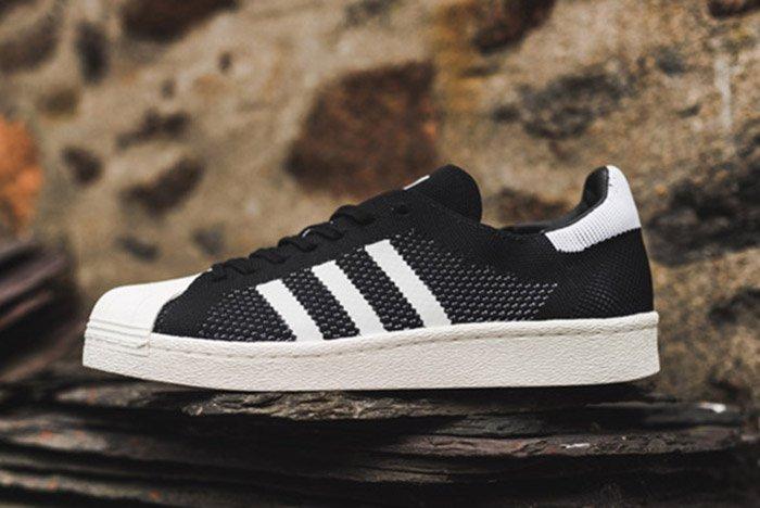 superstar primeknit men Black