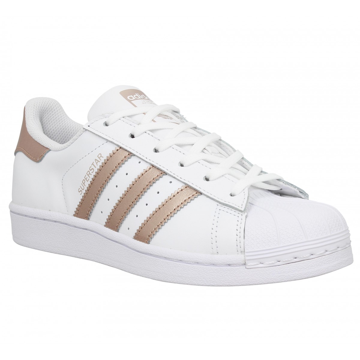 adidas superstar blanche noir femme