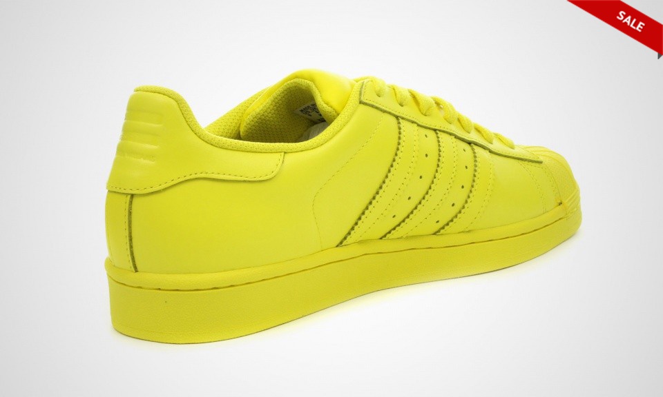 superstar metal toe Jaune femme