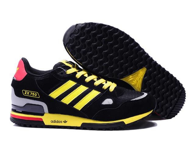 RÃ©duction de prix Noir adidas zx 750 jaune Se Unisex Cuir Baskets - si-marigny.fr