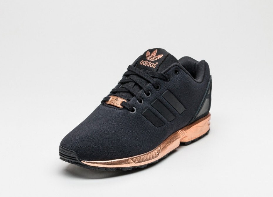 zx flux noir cuivre