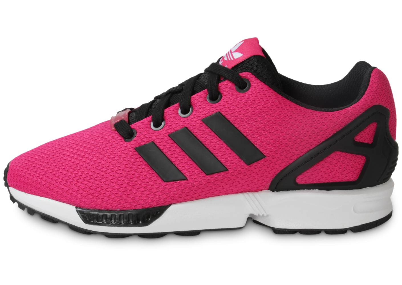 adidas zx flux grise et rose