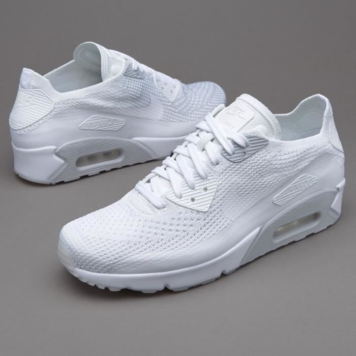 nike flyknit air max blanche