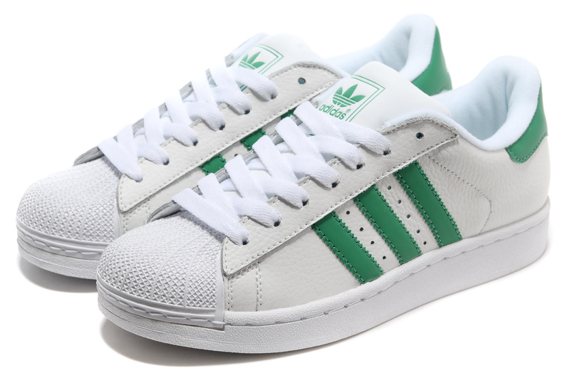 chaussure adidas blanche et verte